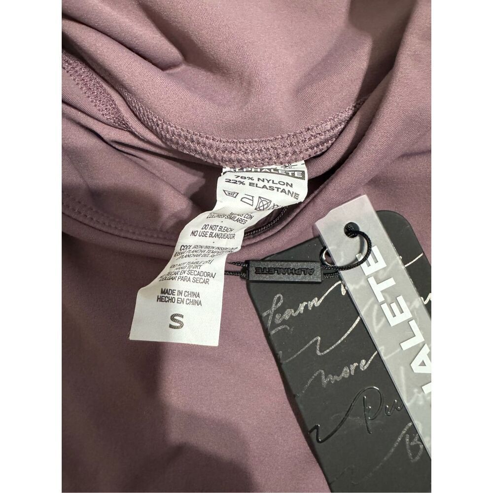 NWT Alphalete Women's Leggings Crop 24 Inch- Dusty Rose/mauve Small Athleisure - Picture 5 of 6
